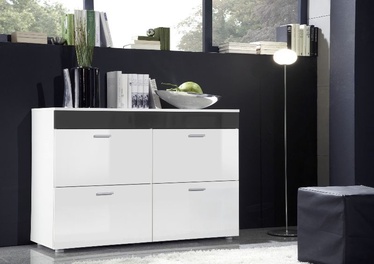 ASM Logo Chest Of Drawers White/Graphite