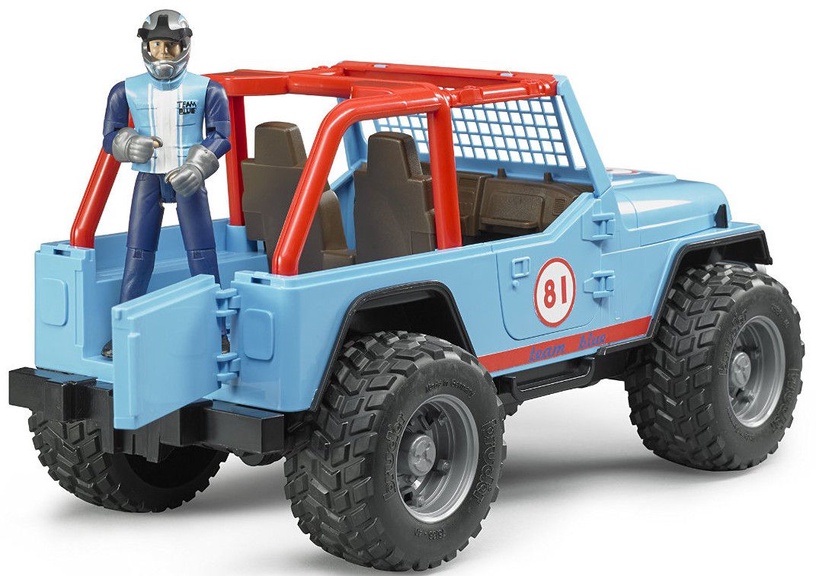Žaislinis automobilis Bruder Jeep Cross Country Racing, mėlyna