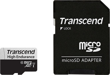 Mälukaart Transcend 350V microSDXC 128GB + Adapter, 64 GB