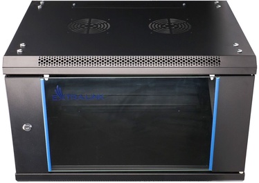 Extralink 6U 600x450 Wall-Mounted Rackmount Cabinet Black