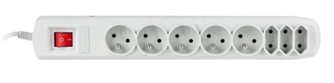 ActiveJet Surge Protector 8 Outlet Grey 3m