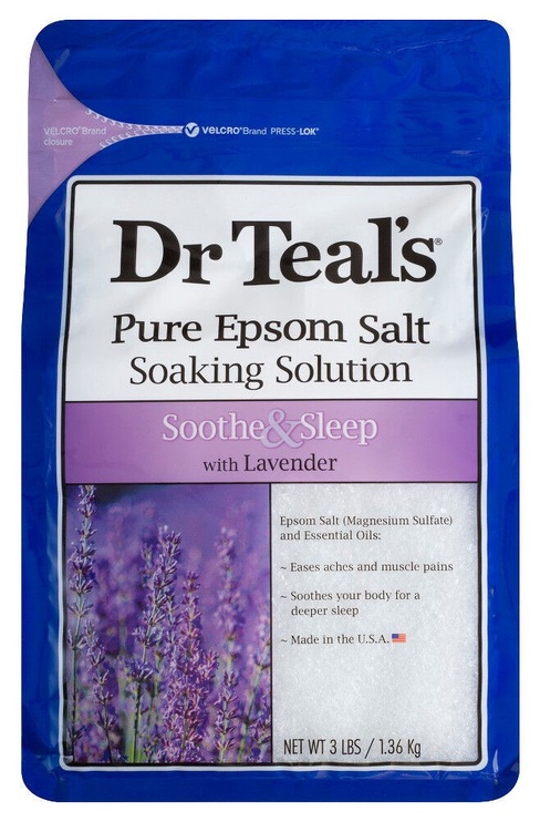 Vannas sāls Dr Teal's Pure Epsom Sleep, 1360 g