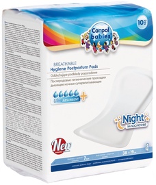 Pogimdyviniai įklotai Canpol Babies Breathable Hygiene Postpartum Pads Night 10pcs 78/001