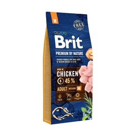 Sausas ėdalas šunims Brit Premium Adult M, su vištiena, 3 kg