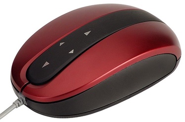 Kompiuterio pelė Modecom MC-802 Red/Black, laidinė, optinė