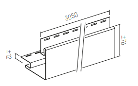 Plastikinių dailylenčių išorinis kampas Vox Sv-12, šviesiai žalia, 305 x 7.6 cm