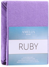 Простыня AmeliaHome Ruby Frote Bedsheet 120-140x200 Purple 22