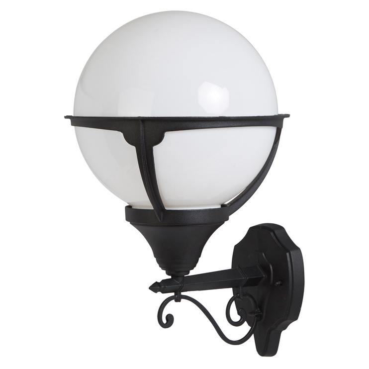 Šviestuvas Searchlight ORB, 60W, E27, IP44, juodas, 27.4 cm x 44 cm