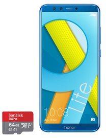 Huawei Honor 9 Lite 32GB Dual Sapphire Blue with SanDisk 64GB Ultra MicroSD Card