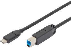 Digitus USB Type-B To Type-C Black 1m