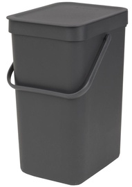 Atkritumu tvertne Brabantia Soft and Go, pelēka, 12 l