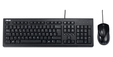 Asus U2000 Wired Mouse + Keyboard Set, Black