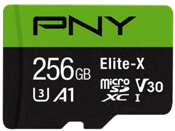 Карта памяти PNY Elite-X microSDXC 256GB UHS-I Class 10 U3