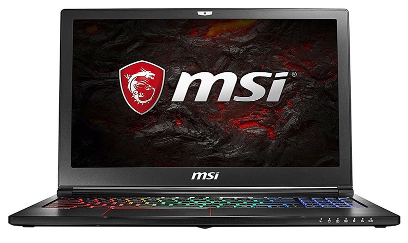 Ноутбук MSI GS GS63VR 7RG-050PL Stealth Pro, Intel® Core™ i7-7700HQ Processor (6 MB Cache, 2.8 GHz), 16 GB, 1256 GB, 15.6 ″, Nvidia GeForce GTX 1070, черный