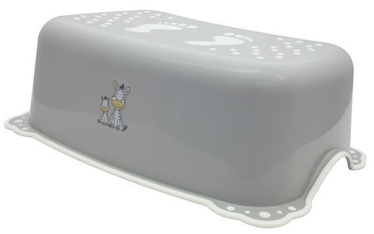 Pakāpiena soliņš Maltex Zebra, pelēka