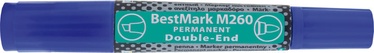 Stanger BestMark M260 Permanents Double End Marker 8pcs Blue