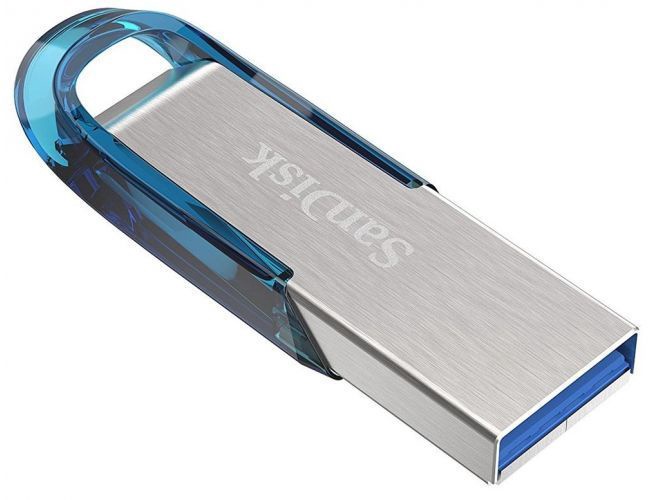 USB zibatmiņa SanDisk Ultra Flair, zila, 128 GB