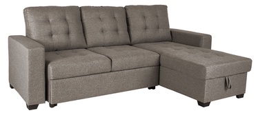 Kampinė sofa Home4you Taylor Brown, 233 x 160 x 91 cm