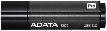 USB atmintinė ADATA S102 Pro Titanium Grey, USB 3.0, 128 GB