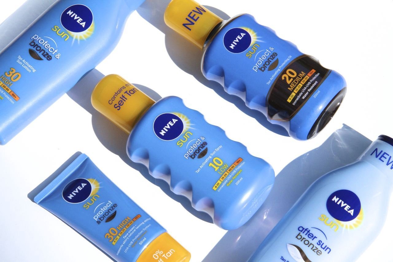 nivea sunscreen protect and bronze