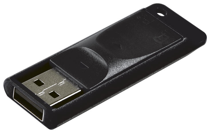 USB-накопитель Verbatim Slider, черный, 32 GB