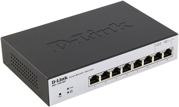 Коммутатор (Switch) D-Link DGS-1100-08P