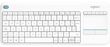 Клавиатура Logitech K400 EN/DE, белый, беспроводная