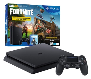 Sony PlayStation 4 Slim 500GB Jet Black plus Fortnite