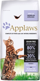 Сухой корм для кошек Applaws Adult, курица/мясо утки, 2 кг