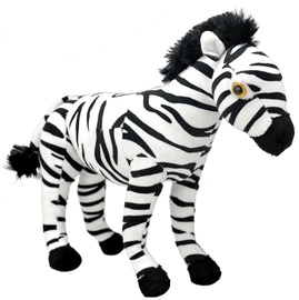 Mīkstā rotaļlieta Wild Planet Zebra, balta/melna, 30 cm