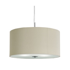 Klasikinis pakabinamas šviestuvas Searchlight Drum Pleat 2353-40CR, 3 x 7W E27