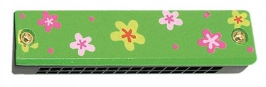 Woody Mouth Harmonica Musical Instrument Green 90710