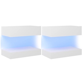 Ночной столик VLX LED 3079680, белый, 60 x 35 x 15.5 см