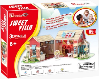 3D pzule Cubicfun Sweet Villa 3D, 84 gab.