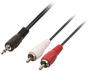 ValueLine Cable Jack 3.5 / RCA x2 Black 1.5m