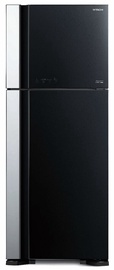 Холодильник Hitachi R-VG541PRU0, морозильник сверху