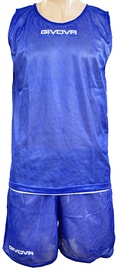 Komplekts (šorti un t-krekls) Givova Double Basketball Set Blue White S