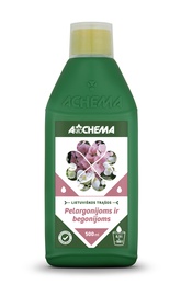 Mēslojums pelargonijām, begonijām Agrochema, 0.5 l