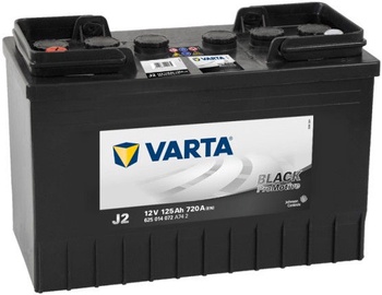Аккумулятор Varta ProMotive Black J2, 12 В, 125 Ач, 720 а