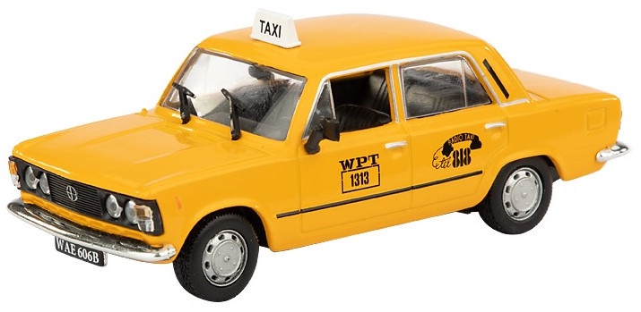 Bērnu rotaļu mašīnīte Daffi Fiat 125P B-272, 1:43, dzeltena