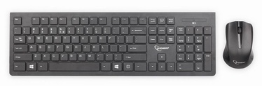 Klaviatūra Gembird Wireless desktop set Black