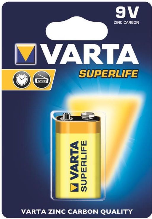 Baterijas Varta, 9 V, 10 gab.