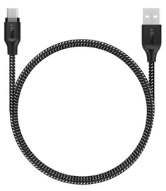 Aukey Nylon Cable USB To Micro USB CB-AM1/RTL 1.2m Black