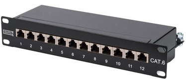 Коммутационная панель Digitus CAT6 Class E Patch Panel 12-Port Shielded DN-91612S