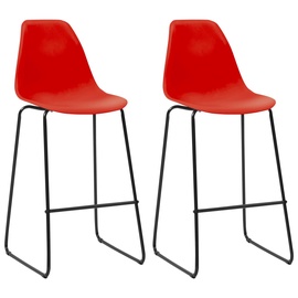 Bāra krēsls VLX Bar Chairs 281511, sarkana, 2 gab.