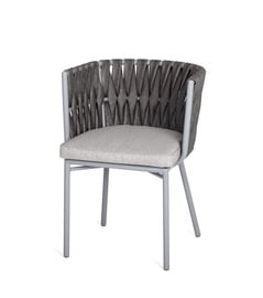 Садовый стул Masterjero Rain Forest, серый, 61 см x 58 см x 78 см