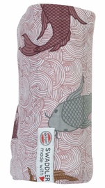 Lodger Swaddler Empire Fish 120x120cm Nocture