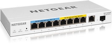 Tinklo šakotuvas Netgear GS110TUP