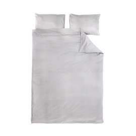 Комплект постельного белья Domoletti Wesley, белый/серый, 160x200 cm