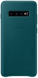 Samsung Leather Cover For Samsung Galaxy S10 Plus Green
